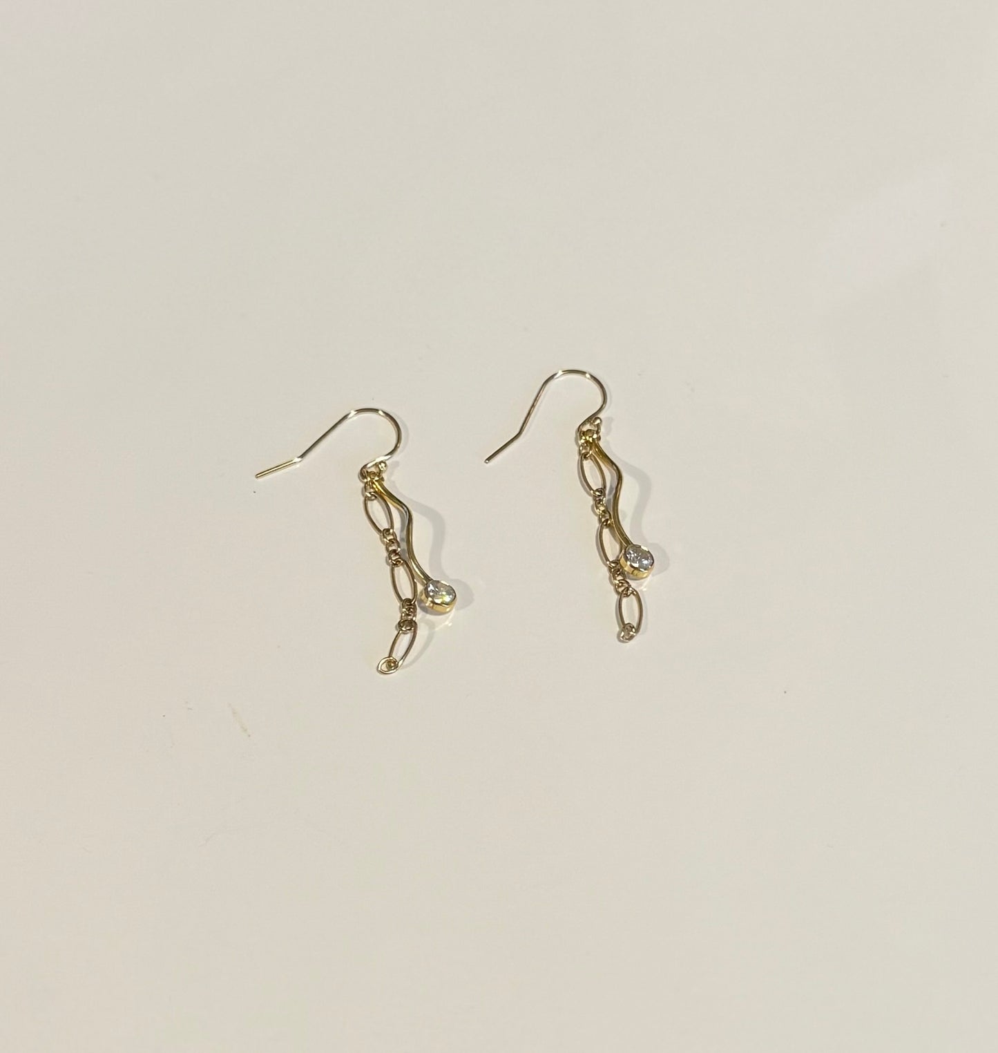 Dainty gold filled earring