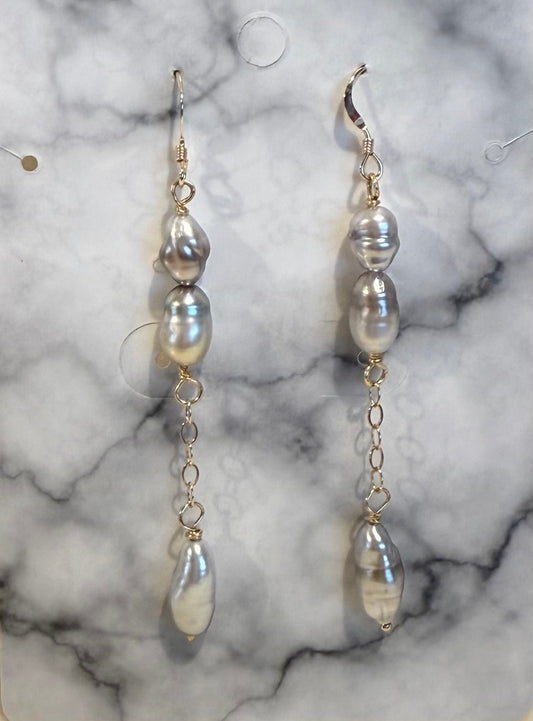 Keshi earrings